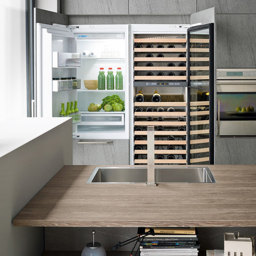 Cantinetta da incasso - LAMINA 3.0 - Record Cucine - in pietra / vetrata / elettrica