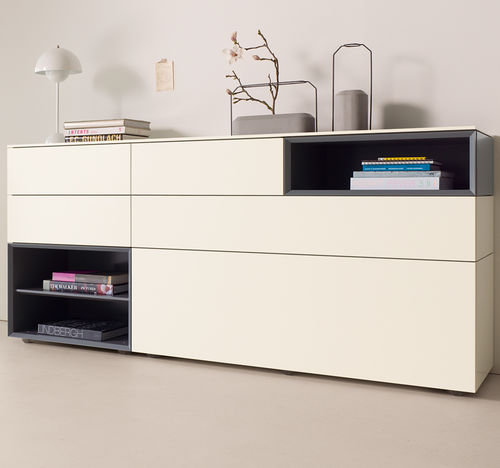 Credenza alta - CUBE CHANGE   - interlübke - contemporanea / in legno laccato / di Werner Aisslinger