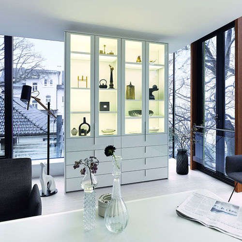 Vetrina contemporanea - COLLECT - interlübke - in rovere
