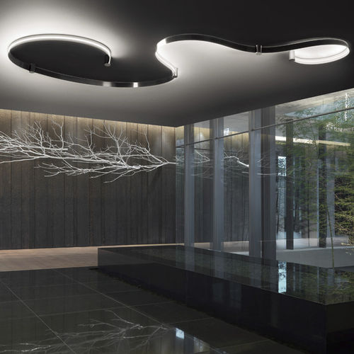 Plafoniera contemporanea - FORMALA SERIES - CINI&NILS - lineare / in acciaio / LED