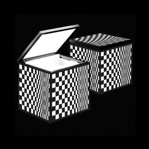 Lampada da tavolo - CUBOLUCE SERIES - CINI&NILS - in tecnopolimero / contemporanea / senza fili