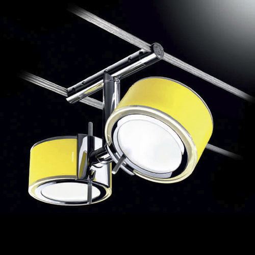 Illuminazione su cavi alogena - MINITENSOCOMPONI75 DUE - CINI&NILS - rotonda / in alluminio / da interno