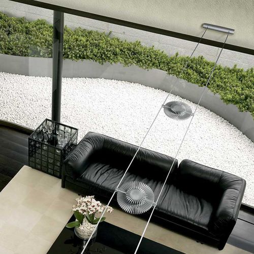 Illuminazione su cavi LED - TENSOLED - CINI&NILS - rotonda / in alluminio / da interno