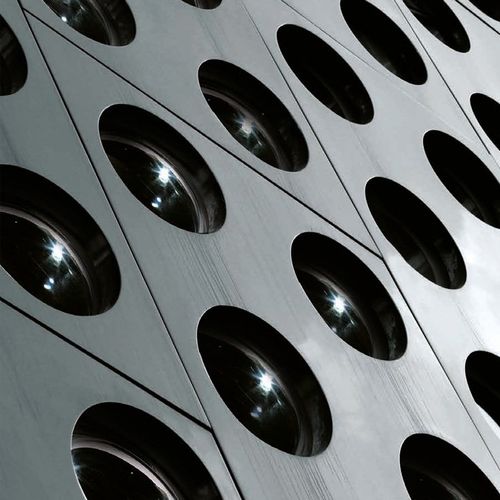 Mattone di vetro fotovoltaico - PV B R11/6 CLEARVIEW - SEVES GLASSBLOCK - rotondo / per rivestimento di facciata / per solaio
