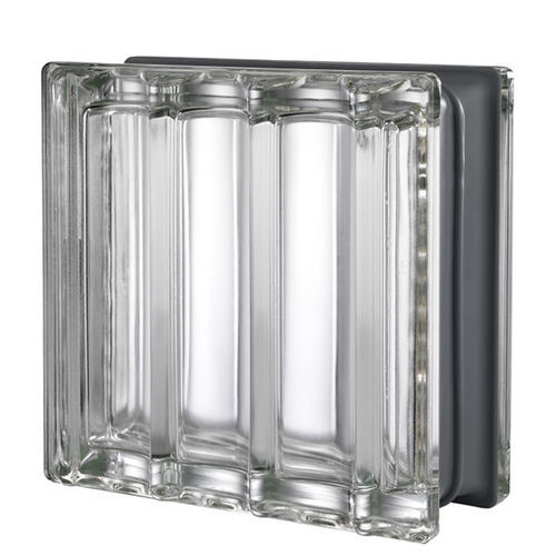 Mattone di vetro quadrato - METALLIZZATO - SEVES GLASSBLOCK - a rilievo / a muro / isolante