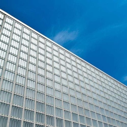 Mattone di vetro quadrato - 1919/8 BSH20 ORSA - SEVES GLASSBLOCK - liscio / sabbiato / per facciata