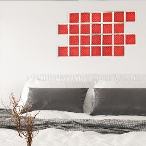 Mattone di vetro quadrato - MG/S MINI CHERRY - SEVES GLASSBLOCK - satinato / per stanza da bagno / per muro interno