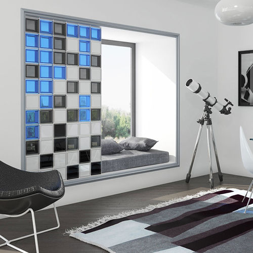 Mattone di vetro quadrato - MG/S MINI MINT - SEVES GLASSBLOCK - satinato / per stanza da bagno / per muro interno