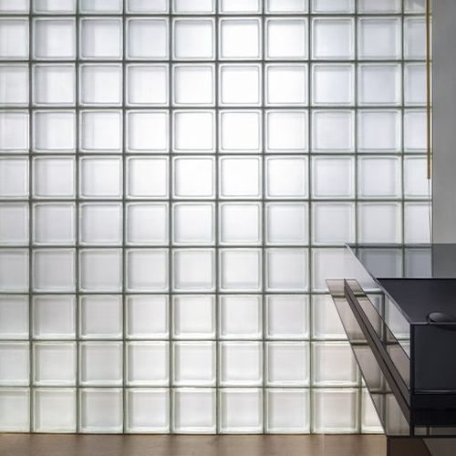 Mattone di vetro quadrato - BG 1919/8 CIRCLES - SEVES GLASSBLOCK - a rilievo / per solaio / a muro
