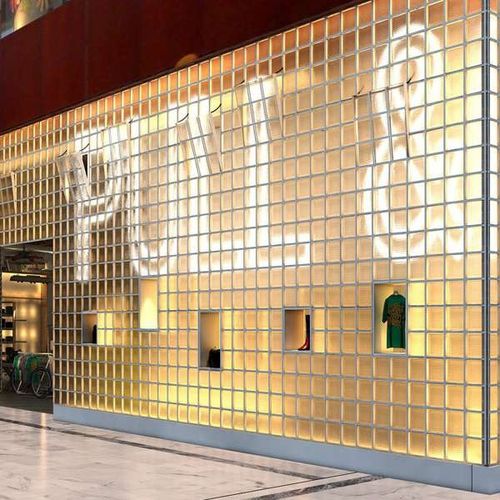 Mattone di vetro quadrato - 3030/10 ICESCAPES - SEVES GLASSBLOCK - strutturato / per facciata / a elevata trasmissione luminosa