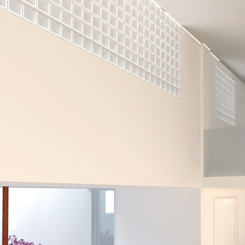 Mattone di vetro quadrato - 883 NUBIO SAHARA 2 SIDES - SEVES GLASSBLOCK - liscio / per muro interno