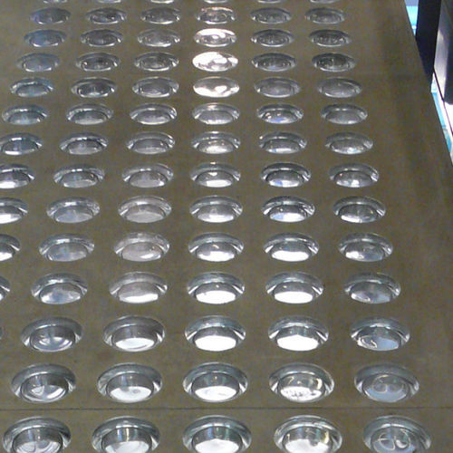 Mattone di vetro rotondo - B R19/5 - SEVES GLASSBLOCK - liscio / sabbiato / per passerella