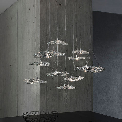 Lampada a sospensione - ØKØ31  - TERZANI - in cristallo / contemporanea / con cavo