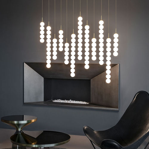 Lampada a sospensione - ABACUS  - TERZANI - in ottone / in vetro borosilicato / contemporanea