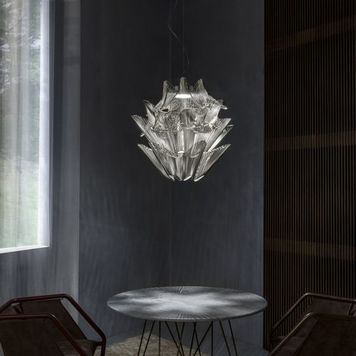 Lampadario contemporaneo - MOIRÉ - TERZANI - in metallo / contract / scultura