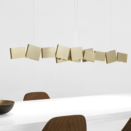 Lampada a sospensione - GAIA - TERZANI - in ottone / in metallo grezzo / contemporanea