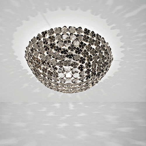 Plafoniera contemporanea - M43L - TERZANI - rotonda / in metallo / alogena