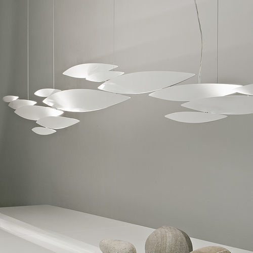 Lampada a sospensione - I LUCCI ARGENTATI - TERZANI - in nichel / contemporanea / con cavo
