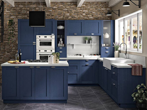 Cucina classica - Brocéliande - SAGNE - in legno / in vetro smerigliato / con isola