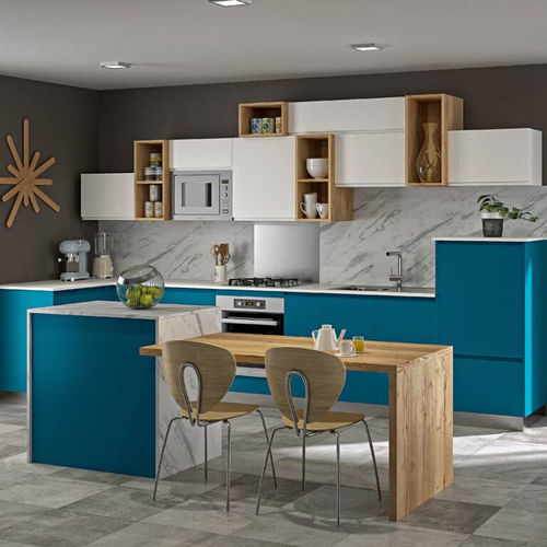 Cucina contemporanea - Élixir - SAGNE - in quercia naturale / in laminato / con isola
