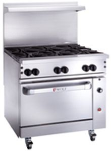 Blocco cottura a gas - 48" DOUBLE SERIES - WOLF - professionale