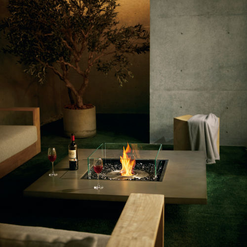 Braciere da giardino a gas - Vertigo 50 - EcoSmart Fire - a bioetanolo / in calcestruzzo / in acciaio inossidabile