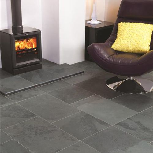 Piastrella in ardesia - GRAPHITE BLACK - ORIGINAL STYLE - finitura naturale / da interno / da pavimento