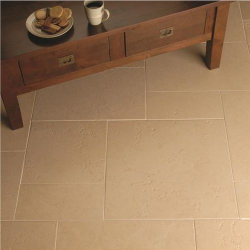 Piastrella in calcare - ALEXANDRIAN CREAM - ORIGINAL STYLE - spazzolata / da interno / da pavimento