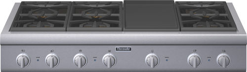 Piano cottura a gas - PCG486GD - Thermador - professionale / 7 fuochi / da appoggio