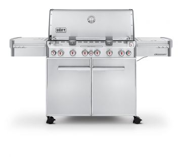 Barbecue a gas - SUMMIT® S-670™ - Weber USA - con rotelle / in acciaio inossidabile