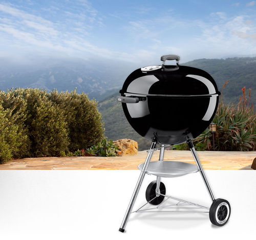 Barbecue a carbonella - ONE-TOUCH® SILVER 22.5" - Weber USA - con rotelle / in acciaio