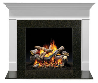 Cornice per camino classica - WESCOTT - heatilator - in marmo / in legno