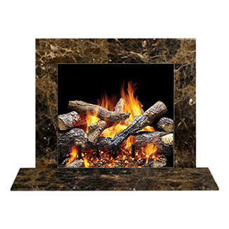 Rivestimento per camini contemporaneo - MARRON BROWN - heatilator - in marmo