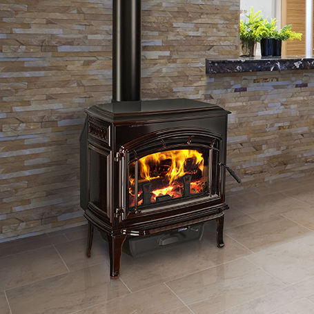 Stufa a legna - EXPLORER II - QUADRA-FIRE - 10 kW...20 kW / tradizionale / in metallo