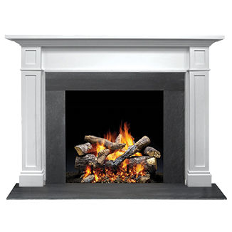 Cornice per camino classica - ACADIA FLUSH - QUADRA-FIRE - in marmo