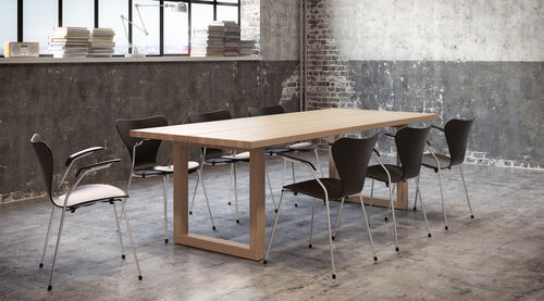 Tavolo da pranzo contemporaneo - INFINITY - SPEKVA - in rovere / in noce / in legno massiccio