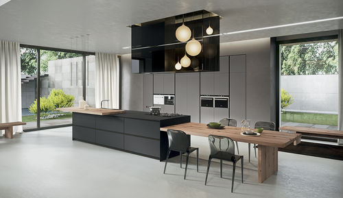 Cucina contemporanea - AK_04 4 - Arrital - in legno / in Fenix NTM / con isola