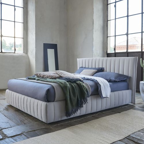 Letto matrimoniale - DARRON - DORELAN - contemporaneo / con testiera / imbottito
