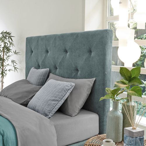 Testiera per letto matrimoniale - BRIDGE - DORELAN - contemporanea / in tessuto / verde