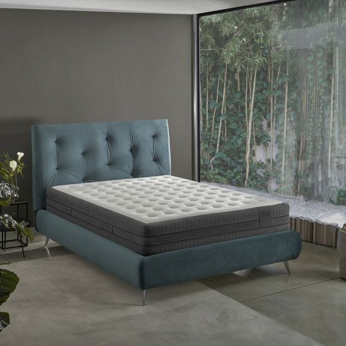 Materasso matrimoniale - KRISTAL - DORELAN - in memory foam / bianco / in cotone