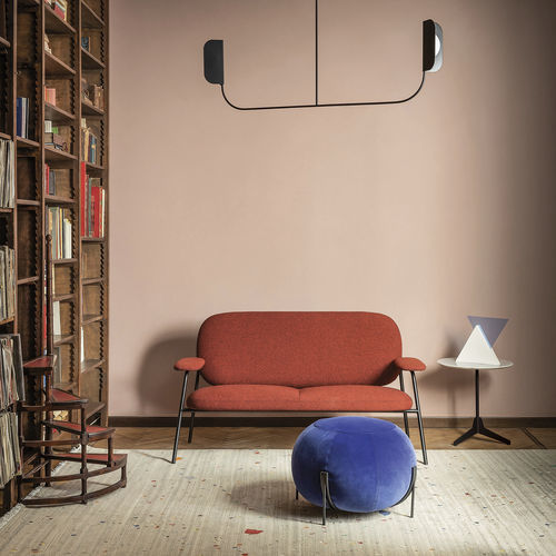 Divano contemporaneo - PHILO - saba - in tessuto / con braccioli / sfoderabile