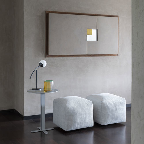 Pouf contemporaneo - PIXEL - saba - in tessuto / quadrato / imbottito