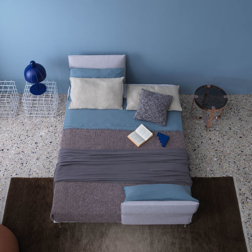 Letto matrimoniale - AVANT-APRÈS - saba - contemporaneo / imbottito / con testiera imbottita