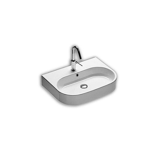 Lavabo sospeso - Y0UH01 - HATRIA srl - in ceramica / ovale / 1 foro