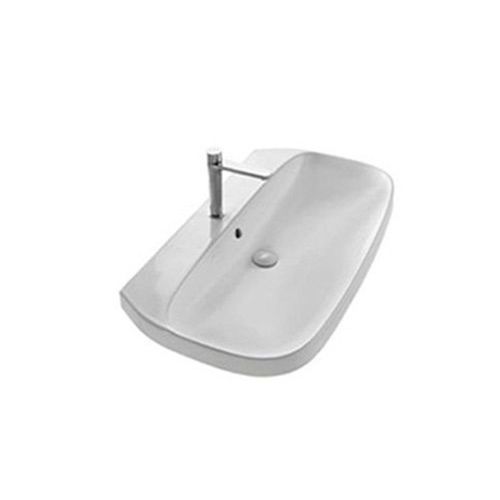 Lavabo sospeso - YXXH01 - HATRIA srl - in ceramica / 1 foro / con troppopieno