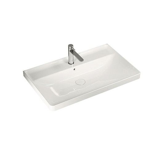 Lavabo sospeso - Y1EK25 - HATRIA srl - in ceramica / rettangolare / 1 foro