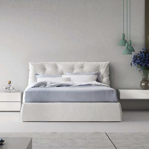 Letto matrimoniale - IMPUNTO - PIANCA - contemporaneo / imbottito / con testiera