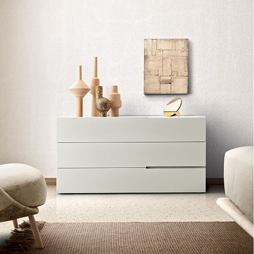 Cassettone contemporaneo - SEGNO - PIANCA - in legno laccato / modulare / 3 cassetti