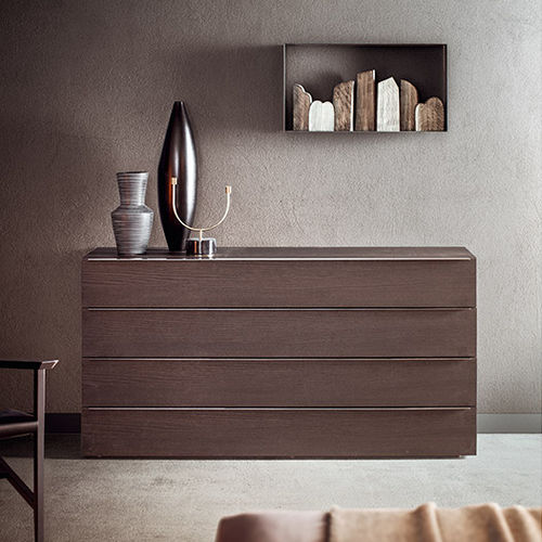 Cassettone contemporaneo - SPAZIO - PIANCA - in legno / in vetro / su misura