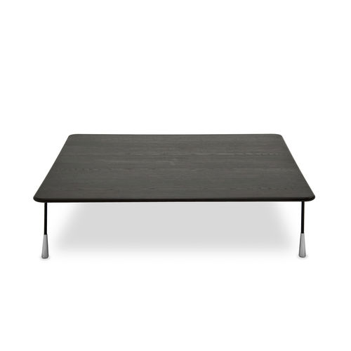 Tavolino basso contemporaneo - BAIO - PIANCA - in legno laccato / in terrazzo / con supporto in metallo